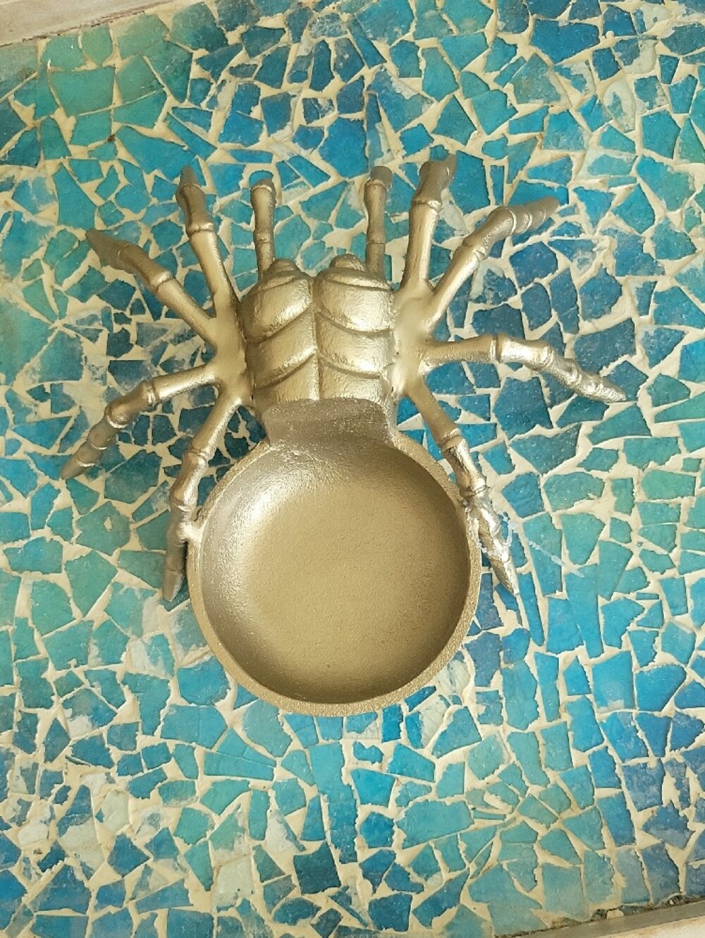 Catherine Martin X Anthropologie Midnight Creatures Spider Candle Holder/Tray - Picture 3 of 13